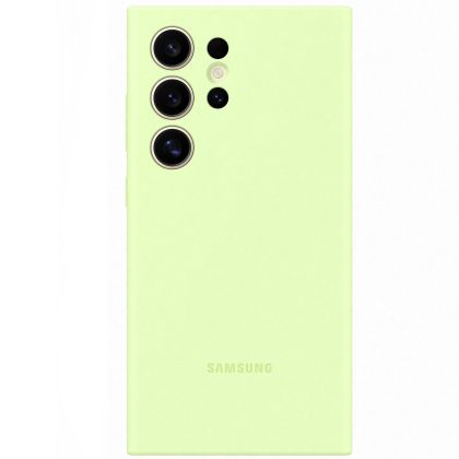 Galaxy S24 Ultra (S928) - Husa, Capac protectie spate Silicone Case, Verde deschis