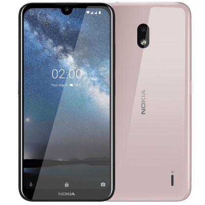 Nokia 2.2 - Husa, Capac protectie spate Xpress-on interschimbabila - Roz Sand