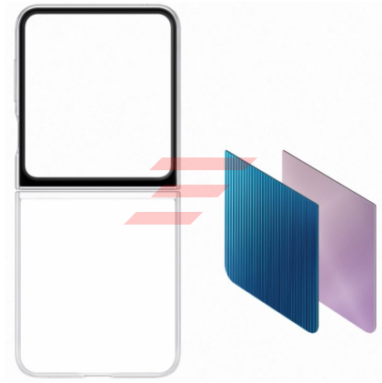 Galaxy Z Flip 5 - Husa, Capac protectie spate FlipSuit Case - Transparent