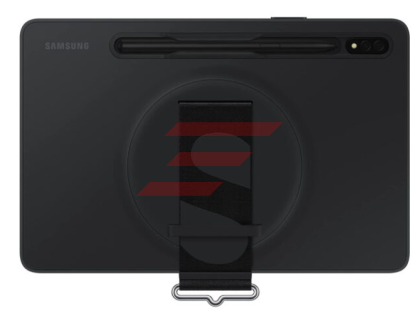 Galaxy Tab S8 11.0" - Husa, Capac protectie spate "Strap Cover", cu curea, Negru