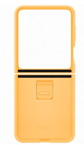 Galaxy Z Flip 5 - Husa, Capac protectie spate Silicone Cover cu inel - Apricot