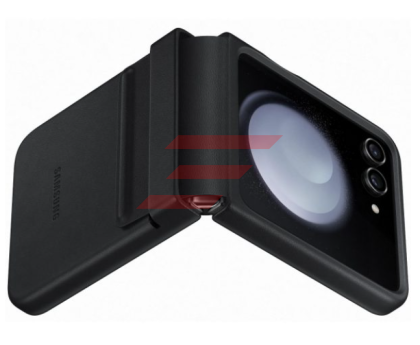 Galaxy Z Flip 5 - Husa, Capac protectie spate Flap Eco-Leather Case, Negru