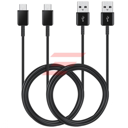 Cablu date & incarcare - USB Type-C, lungime 1,5 m, Negru (pachet 2 buc.)