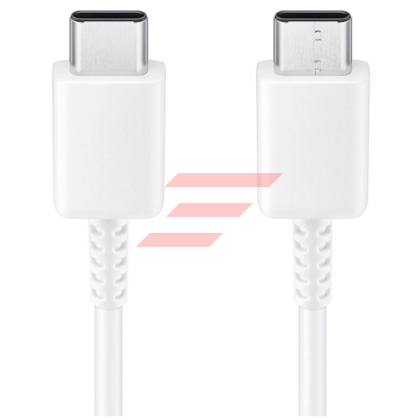 Cablu date & incarcare - USB Type-C & USB Type-C, 3A, Alb