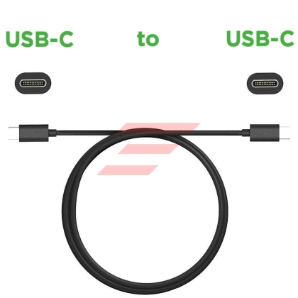 Cablu date & incarcare - USB Type-C & USB Type-C, 3A, 2m, Negru
