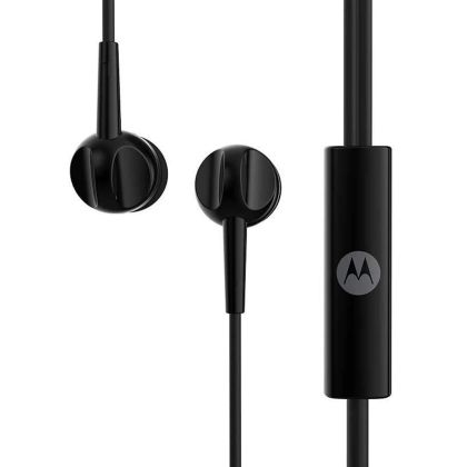 Casca cu fir stereo Earbuds 105, tip "In-Ear", cu mufa de 3,5 mm, cablu 1.2 m, microfon, Control pe fir, Negru