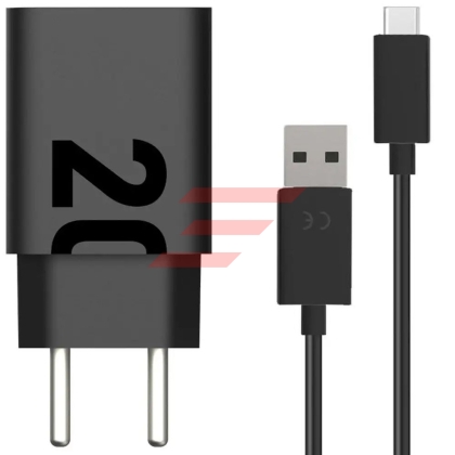 Incarcator retea TurboPower 20W, port USB-A, inclus cablu USB Type-C (1 m), Negru