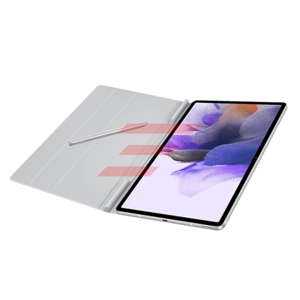 Galaxy Tab S7 Plus 12.4" (T970), Galaxy Tab S7 FE (T730/T736) - Husa tip Book Cover - Gri deschis