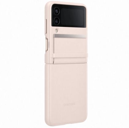 Galaxy Z Flip 4 (F721) - Husa protectie cu clapa "Leather Cover" - Peach Roz