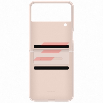 Galaxy Z Flip 4 (F721) - Husa protectie cu clapa "Leather Cover" - Peach Roz