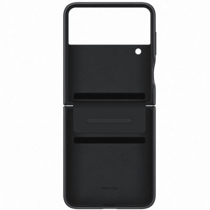 Galaxy Z Flip 4 (F721) - Husa protectie cu clapa "Leather Cover" - Negru