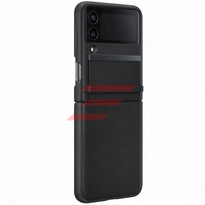 Galaxy Z Flip 4 (F721) - Husa protectie cu clapa "Leather Cover" - Negru