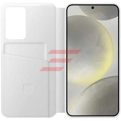 Galaxy S24 Plus (S926) - Husa Flip Smart View Wallet Case, Alb