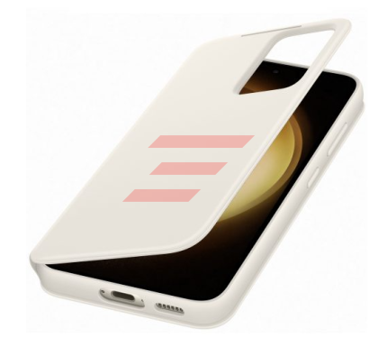 Galaxy S23 (S911) - Husa Smart Flip tip View Wallet Case, Crem