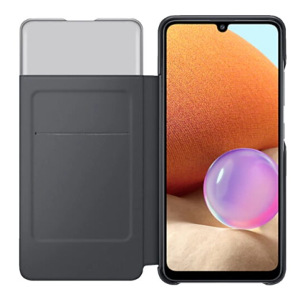 Galaxy A32 LTE (A325F) - Husa Smart Flip tip "View Wallet Cover", Negru