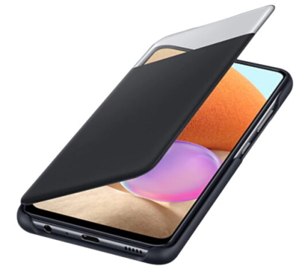 Galaxy A32 LTE (A325F) - Husa Smart Flip tip "View Wallet Cover", Negru