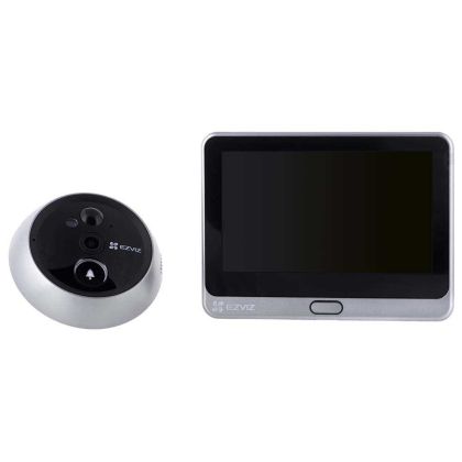 Sonerie video Smart DP2C 2K, indoor, display 4.3", Wi-Fi Camera, 1080P, 4600 mAh, Smart IR, Alb