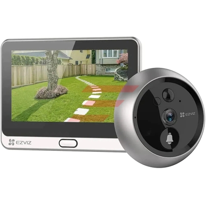 Sonerie video Smart DP2C 2K, indoor, display 4.3", Wi-Fi Camera, 1080P, 4600 mAh, Smart IR, Alb