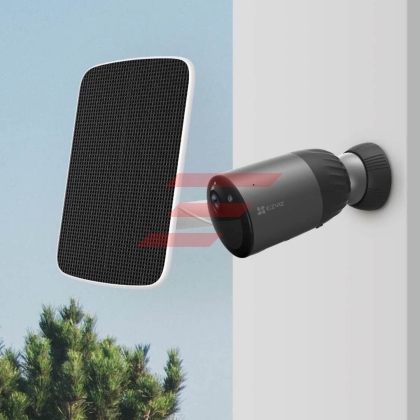 Kit Camera de supraveghere Smart eLife BC1C 2K Plus, outdoor, baterie 10400 mAh, Smart IR, Alb + Panou Solar-D