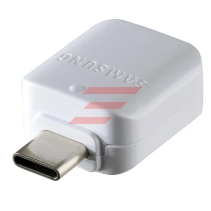 Adaptor USB tip A mama la USB-C tata, Samsung GH98-40216A, alb