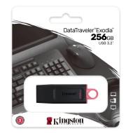 Memorie Flash Drive Kingston DataTraveler Exodia, 256GB, USB 3.2, Negru-Roz