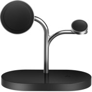 Stand de birou incarcare Wireless Charger Trio, Negru