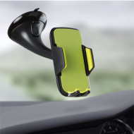 Suport auto telefon premium, prindere parbriz, universal (latime telefon : 58 mm - 83 mm), Negru