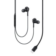 Casca cu fir stereo, AKG, tip "In-Ear", conector USB Type-C, microfon - Negru