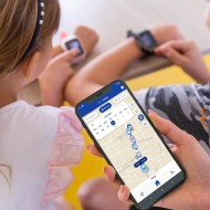 Smartwatch Watch 4, LTE, cu tripla localizare (LBS, GPS, Wi-Fi), IP67, Negru Gri