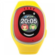 Smartwatch Touch de urmarire si localizare GPS/GSM pentru copii, Rosu Galben