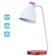 Lampa de birou ML110 Malmo, E27, 40W, 100-240V, Alb