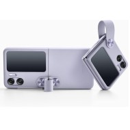 OPPO Find N2 Flip - Capac protectie spate Flip Cover, PU Leather, Lavander