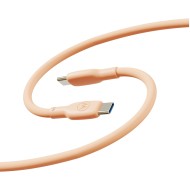 Motorola Silicone Cable USB Type-C & USB Type-C (USB 2.0), 5A, lungime 2 m, Peach Fuzz