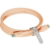 Motorola Silicone Cable USB Type-C & USB Type-C (USB 2.0), 5A, lungime 2 m, Peach Fuzz