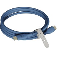 Motorola Silicone Cable USB Type-C & USB Type-C (USB 2.0), 5A, lungime 2 m, Blue