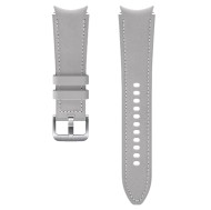 Bratara Samsung Hybrid Leather Band (20mm, M/L) pentru Galaxy Watch 4 / 4 Classic, Silver