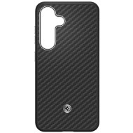 Galaxy S25 Plus (S936) - Capac protectie spate Magnet Aramid Case - Negru argintiu
