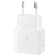 Incarcator retea Super Fast Charger 25W, port USB Type-C, cablu Type-C - Type-C inclus, Alb