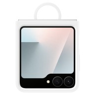 Capac protectie spate Samsung Galaxy Z Flip7 FE Silicone Case, Alb