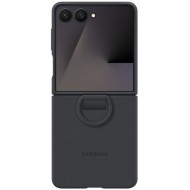 Capac protectie spate Samsung Galaxy Z Flip7 Ring Case (Silicone), Negru