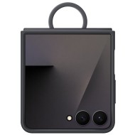Capac protectie spate Samsung Galaxy Z Flip7 Ring Case (Silicone), Negru