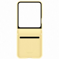 Capac protectie spate Samsung Galaxy Z Flip 6 Kindsuit (Leather) Case,  Galben